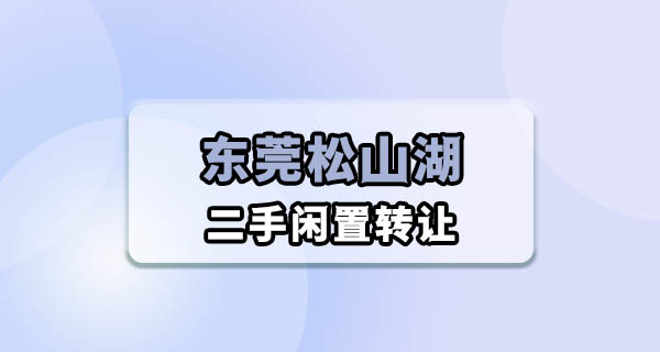 东莞松山湖二手闲置怎么出？园区人的断舍离