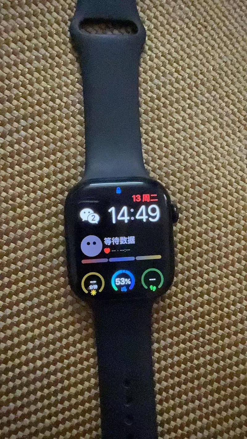 苹果手表s10，46亮黑色，无拆无修